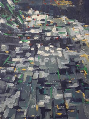 Alyson May - Dappled Light 01, oil on canvas, 26 x 19cm