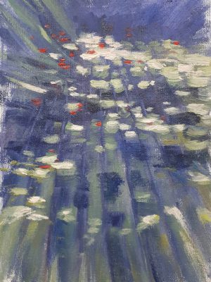 Alyson May - Dappled Light 02, oil on canvas, 26 x 19cm