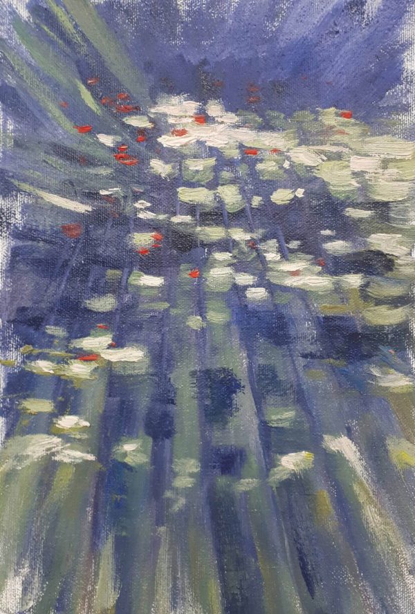 Alyson May - Dappled Light 02, oil on canvas, 26 x 19cm