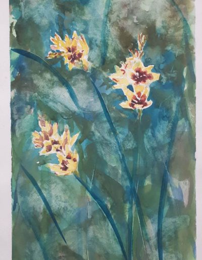 Alyson May - Flowers for You. watercolour on paper, 26 x 16cm